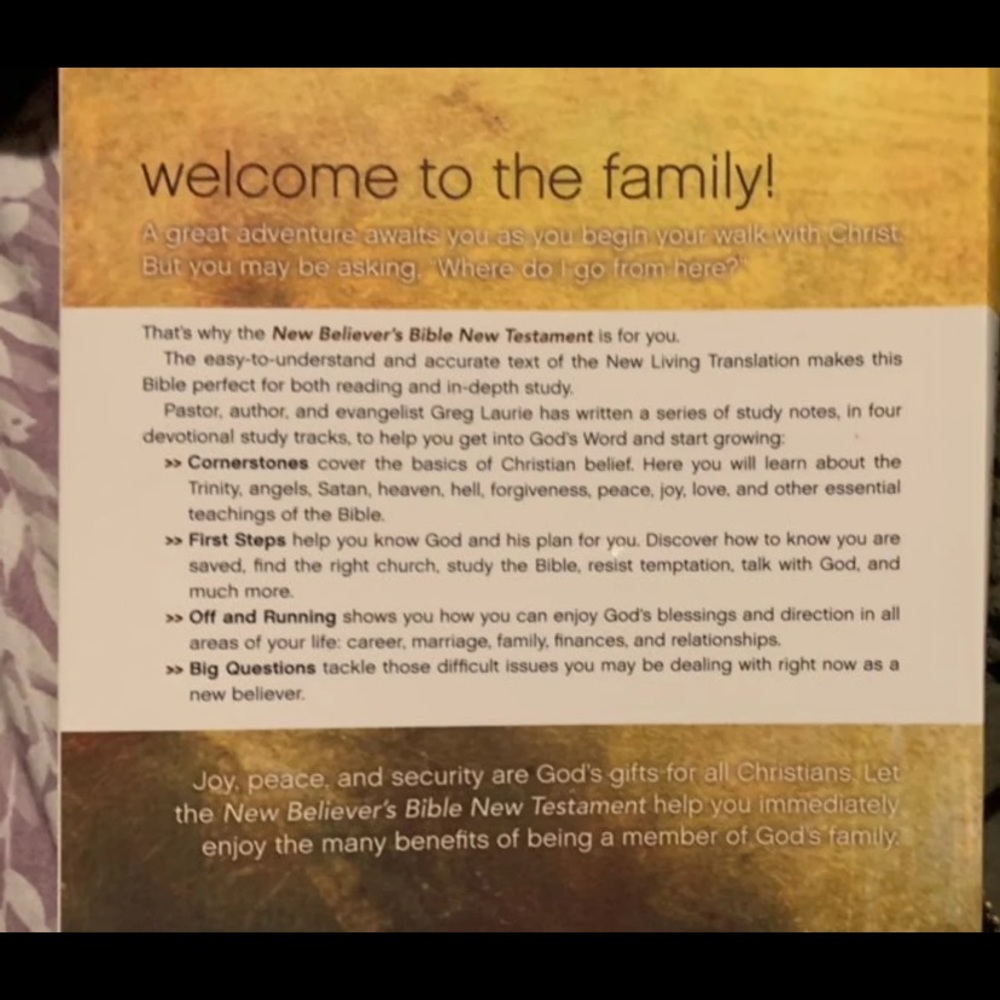 New beginners Bible for Christians